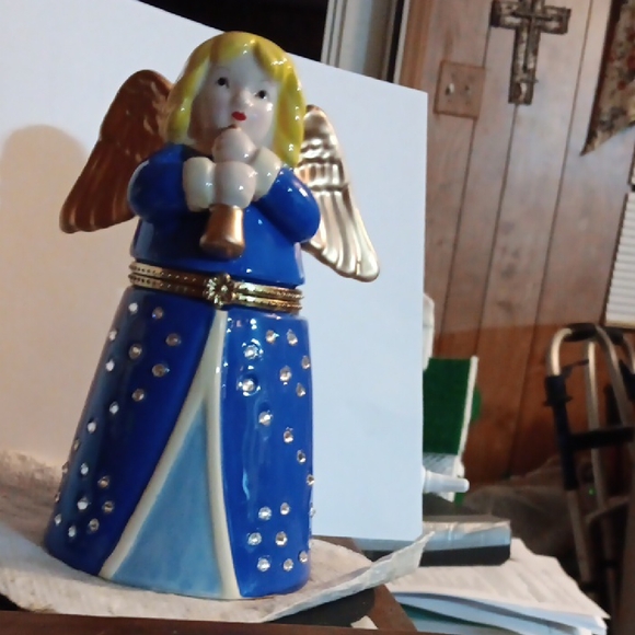 Mr Christmas Other - Celestial Blue and Gold Angel Decor with Star Accents
